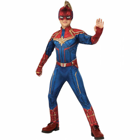 Captain Marvel Deluxe Hero Suit Girl's Costume